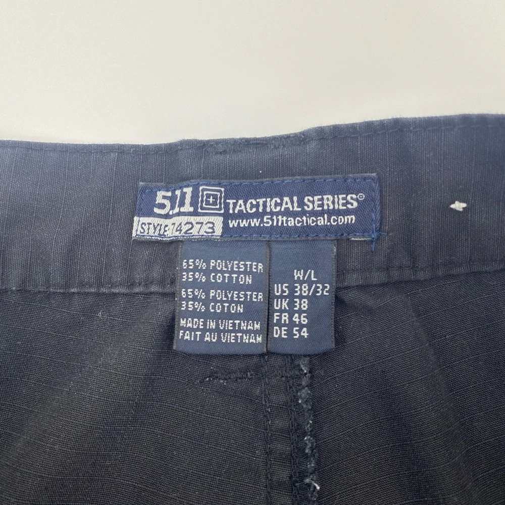 5.11 Tactical Taclite‎ Pro Cargo Pants Mens Tag 38x32 Fits 34x30 Black Ripstop